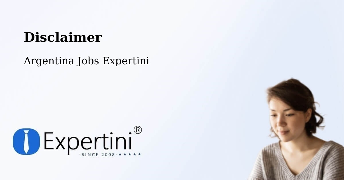 Disclaimer – Coronda - Argentina Jobs Expertini